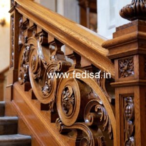 Decorative Brass Wood Staircase Decor Collection No-4325