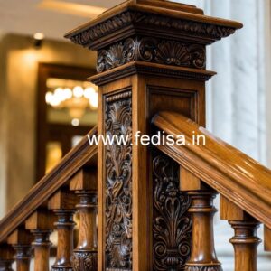 Decorative Brass Wood Railings with Golden Finish No-4331