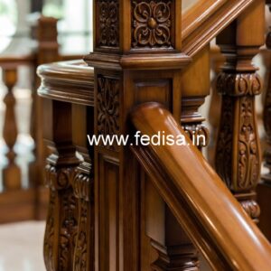 Decorative Brass Wood Balcony Fence Ideas No-4336