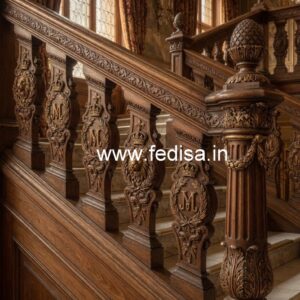Modern Brass Wood Fence Design Inspiration No-4339