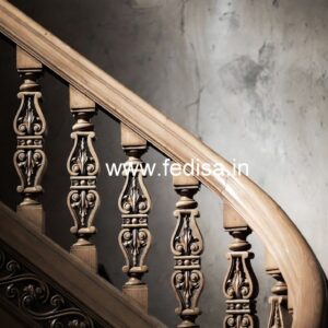Decorative Brass Wood Fence for Duplex House No-4343