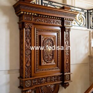 Brass Wood Stair Railings with Premium Finish No-4344