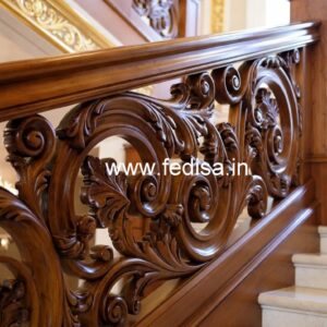 Decorative Brass Wood Staircase Inspiration No-4349