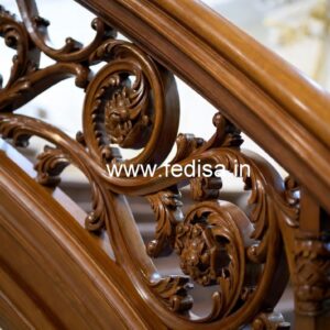 Luxury Brass Wood Balcony Decor Ideas No-4356