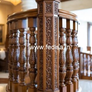 Decorative Brass Wood Fence Collection for Villas No-4367