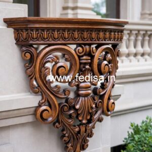Luxury Brass Wood Balcony Handrails for Villas No-4435