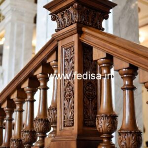 Decorative Brass Wood Stair Fence Trends No-4440