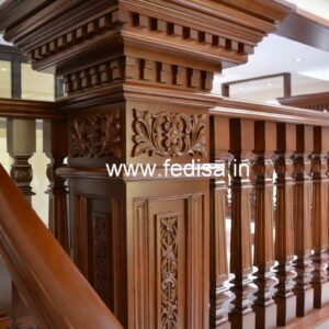Elegant Brass Wood Balcony Decor Inspiration No-4450