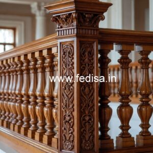 Luxury Brass Wood Handrails for Stylish Interiors No-4453
