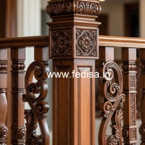 Decorative Brass Wood Staircase Handrails for Villas No-4458