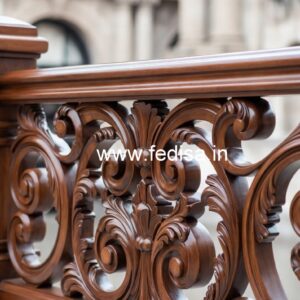 Premium Brass Wood Handrail Inspiration for Homes No-4475