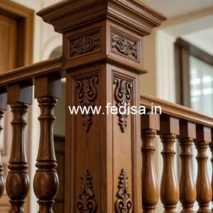 Luxury Brass Wood Handrails for Dream Homes No-4483