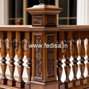 Premium Brass Wood Railings for Interior Design No-4487