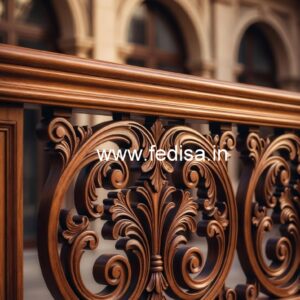 Royal Brass Wood Railing Design No-4514