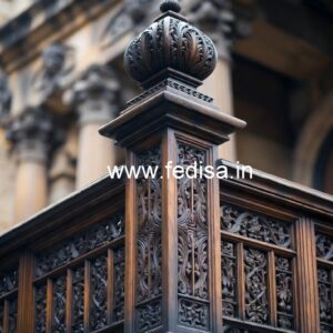 Brass Wood Railings for Contemporary Homes No-4533