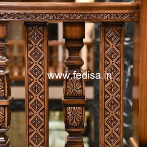 Decorative Brass Wood Railings for Home No-4536
