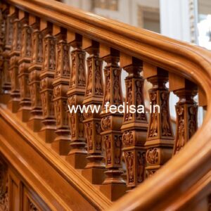 Brass Wood Handrail with Contemporary Style No-4556
