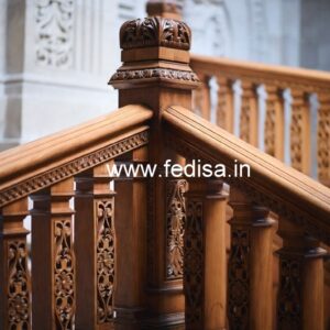 Luxury Brass Wood Railings for Interior No-4563