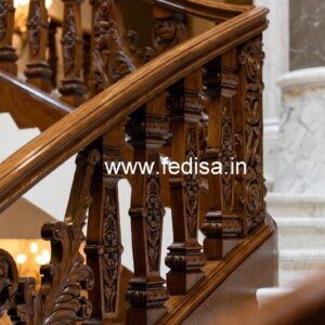 Brass Wood Balcony Handrail Inspiration No-4564