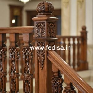 Brass Wood Railing for Modern Interior Decor No-4591