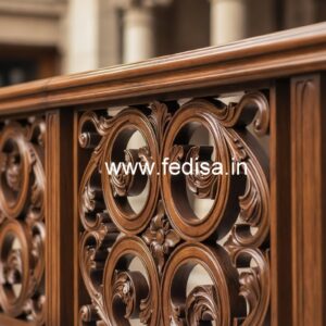 Modern Brass Wood Fence with Contemporary Style No-4608