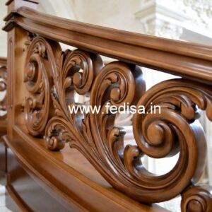Stylish Brass Wood Interior Railings Inspiration No-4611