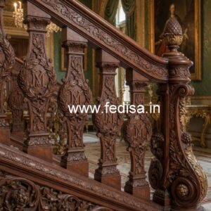 Decorative Brass Wood Balcony Fence Trends No-4613