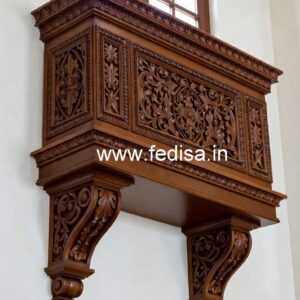 Brass Wood Staircase Side Railings for Villas No-4614