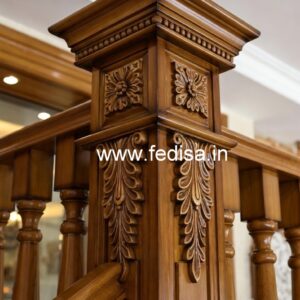 Luxury Brass Wood Railings with Elegant Finish No-4615