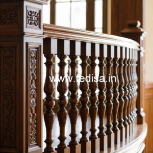 Elegant Brass Wood Staircase Interior Inspiration No-4628