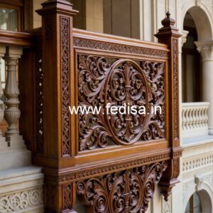 Decorative Brass Wood Railings with Golden Finish No-4631