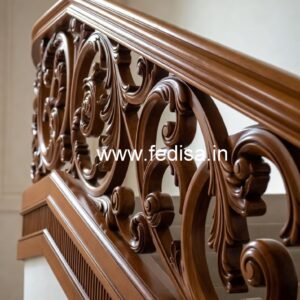 Modern Brass Wood Balcony Decor Collection No-4645