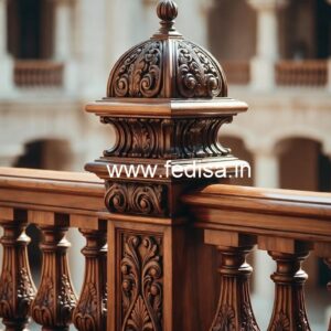 Stylish Brass Wood Fence with Rich Look No-4647