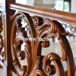 Brass Wood Staircase Banister for Modern Homes No-4651